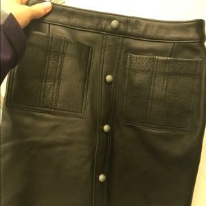 AJE. Leather mini skirt